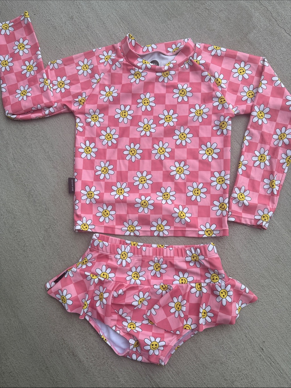 Dot Australia Long Sleeve Two-Piece Rashguard Swimsuit
